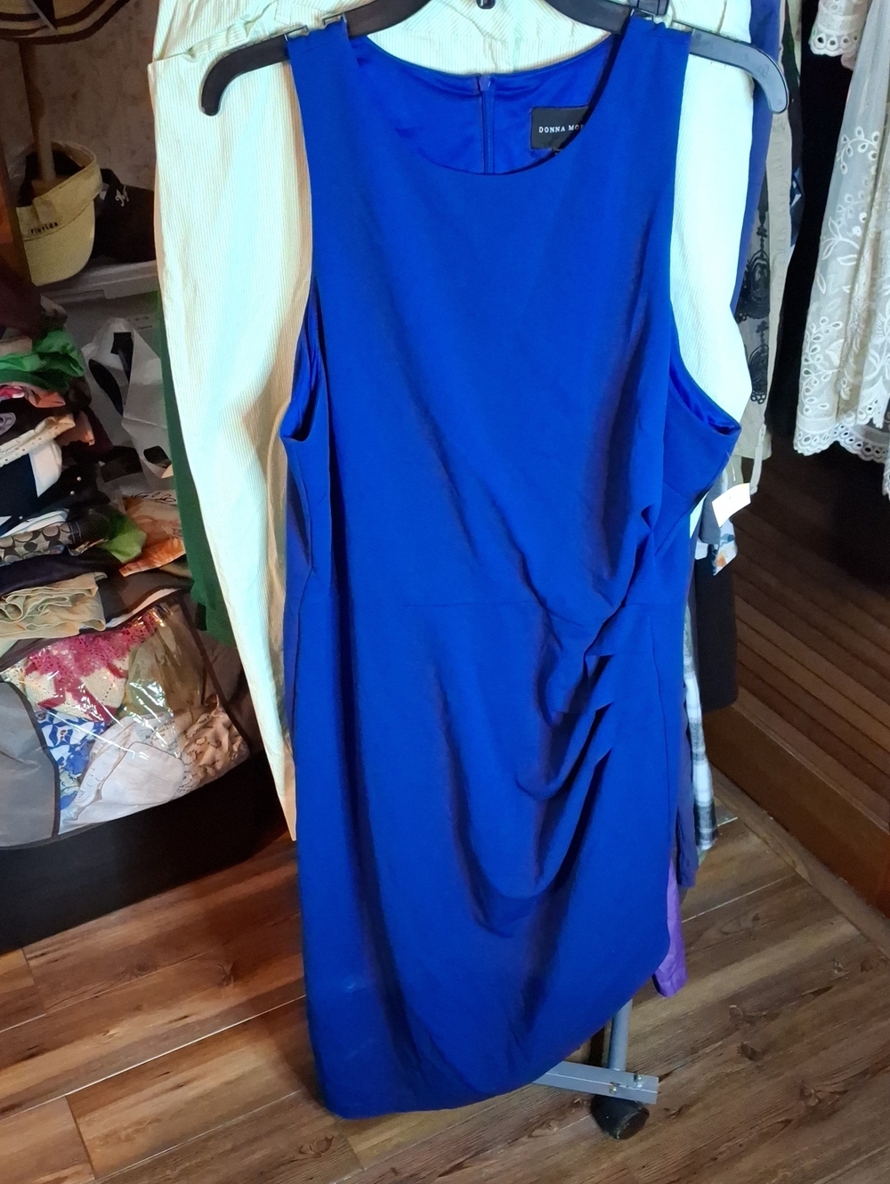 Donna Morgan Royal Blue Bodycon Sleeveless Sheath Dress NWT Sz 18